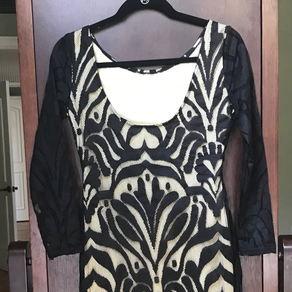 Black lace dress